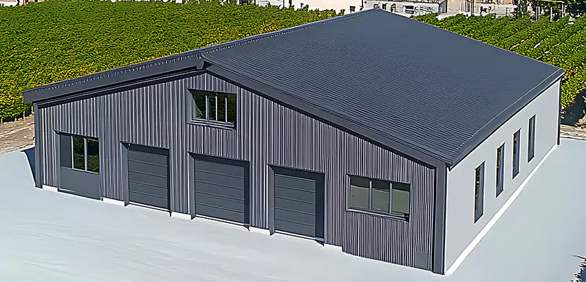 Corrugated Garage Roof Repair in Arlington Heights