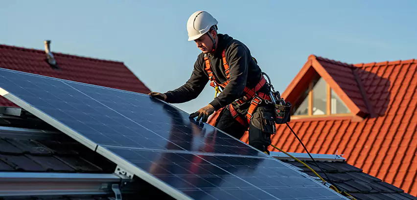 Solar Panels on Steel Roof Installation in Arlington Heights